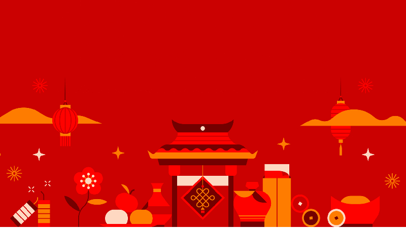 Hình minh họa cho dịp Tết Nguyên đán - Lunar New Year